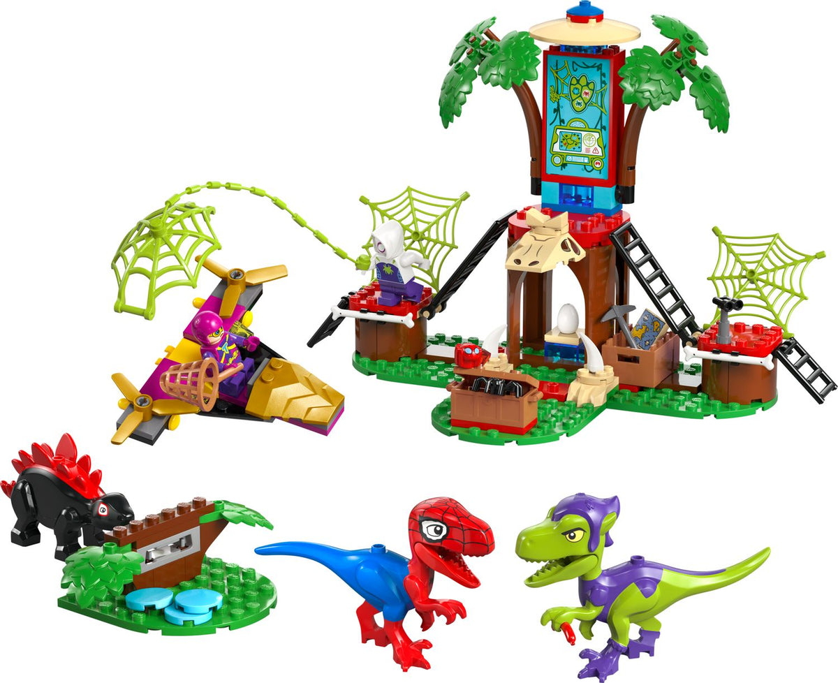 LEGO Spidey and Gobby's Raptor Battle at Tree House HQ 11200