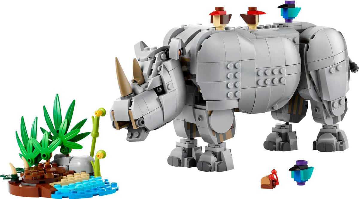 LEGO Wild Animals: Majestic Rhino with Birds 31171