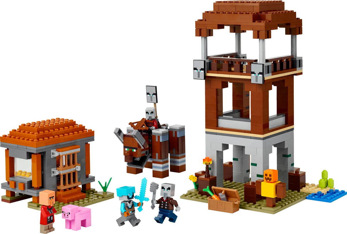 LEGO The Pillager Outpost and Ravager 21278
