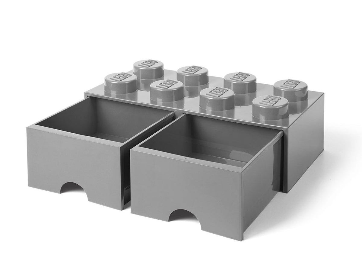 LEGO LEGO® 8-Stud Medium Stone Gray Storage Brick Drawer 5005720 image 2