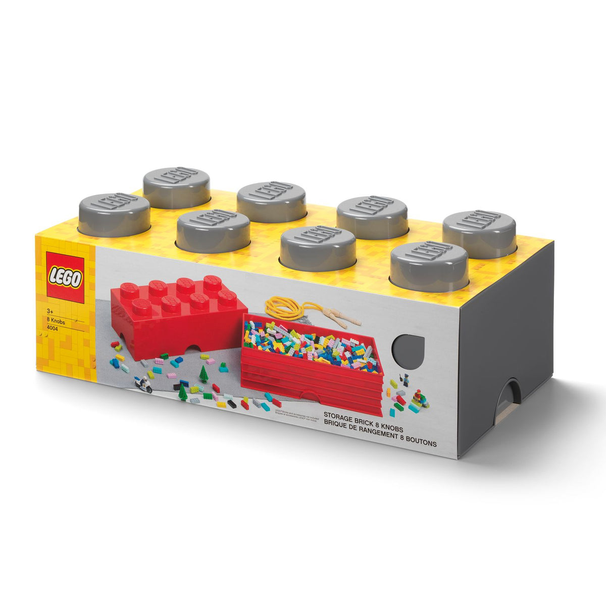 LEGO 8-Stud Storage Brick – Gray 5006915 image 2