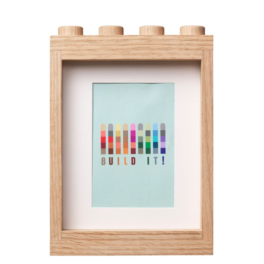 LEGO Wooden Picture Frame – Light Oak 5007109