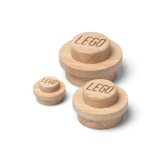 LEGO Wooden Wall Hanger Set – Light Oak 5007114