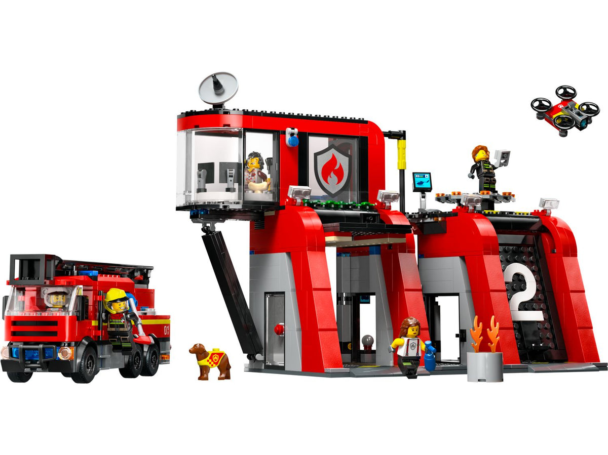 LEGO Fire Station with Fire Truck 60414 image 2