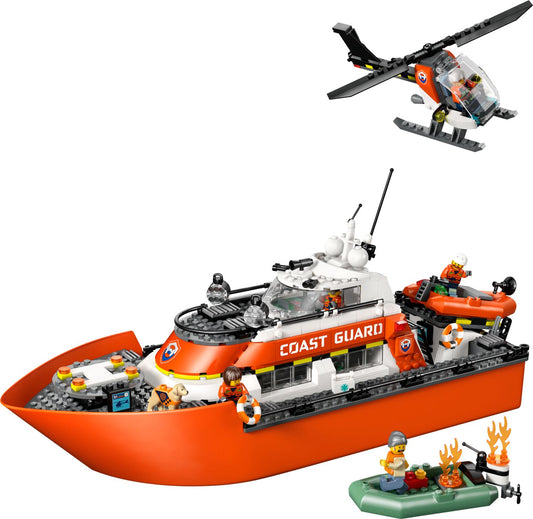 LEGO Coast Guard Rescue Boat & Helicopter 60504