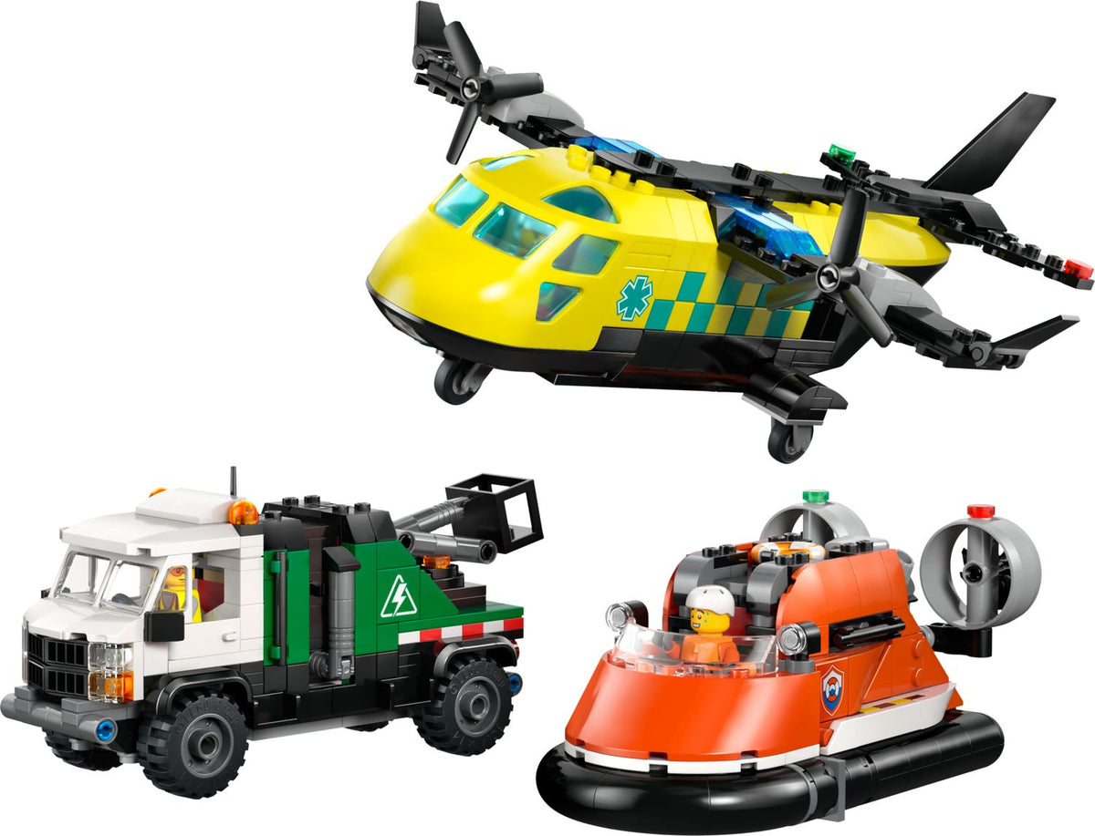LEGO Airplane, Service Truck & Hovercraft Remix 60505