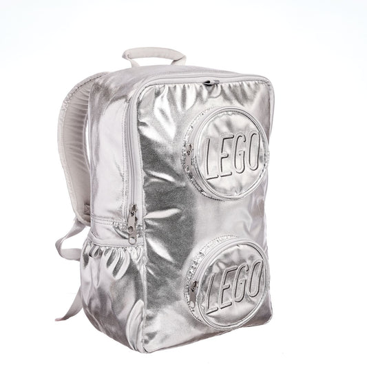 LEGO Brick Backpack – Metallic Silver 5010894