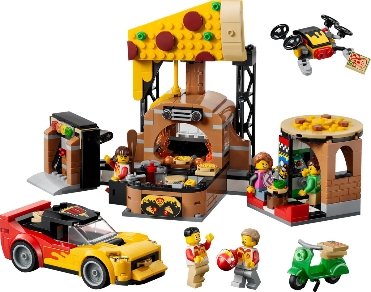 LEGO Pizza Delivery Experience with Vehicles 60496