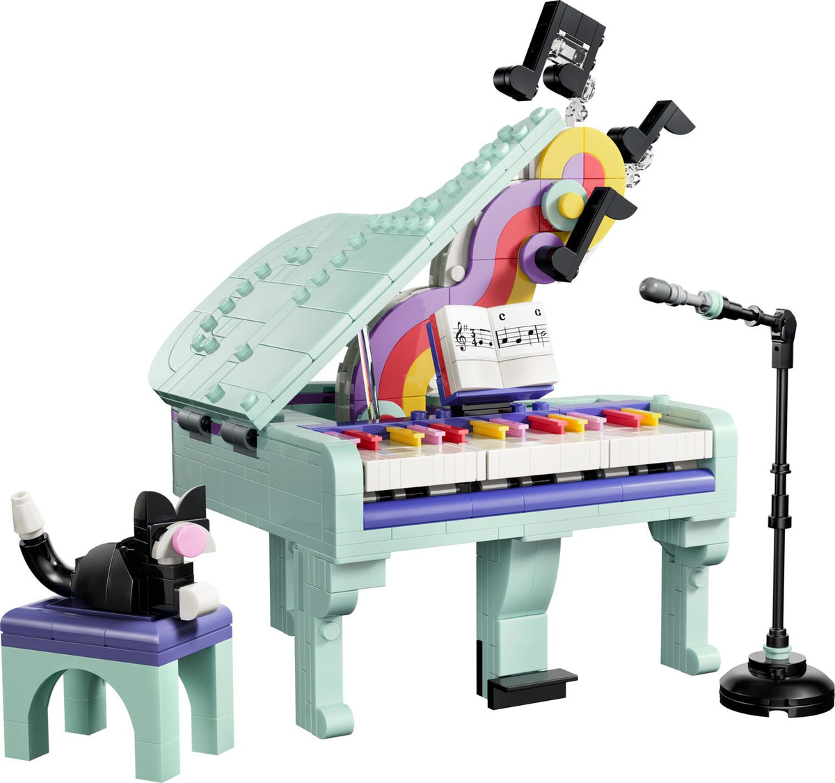 LEGO Music Decor Piano with Cat 31392