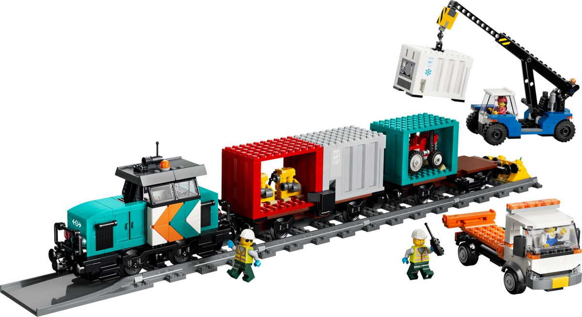LEGO Harbor Freight Train with Crane & Truck 60509
